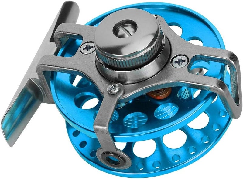 ZIZEV Full Metal Front Ice Fishing Wheel, Ice Fishing Wheel, for Outdoor Use Adult Children SeaFresh Fishing Fishing Lover (Blue Left Hand) - Image 5